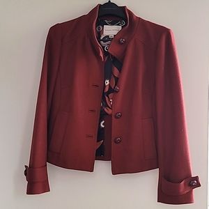 Banana Republic wool short pea coat jacket. Medium size. Brown color.